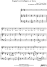 Thumbnail Angels from the Realms of Glory Pure Sheet Music for Piano and Voice, Arranged by Lars Christian Lundholm