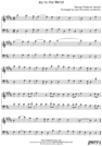 Thumbnail Joy to the World Pure Sheet Music Duet for Alto Saxophone and Double Bass, Arranged by Lars Christian Lundholm