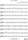 Thumbnail Joy to the World Pure Sheet Music Duet for Eb Instrument Duo, Arranged by Lars Christian Lundholm