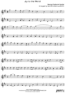 Thumbnail Joy to the World Pure Sheet Music Duet for English Horn and Guitar, Arranged by Lars Christian Lundholm