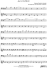 Thumbnail Joy to the World Pure Sheet Music Duet for Trombone and Guitar, Arranged by Lars Christian Lundholm