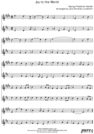 Thumbnail Joy to the World Pure Sheet Music Duet for Trumpet and Guitar, Arranged by Lars Christian Lundholm