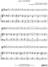 Thumbnail Joy to the World Pure Sheet Music for Harpsichord and Alto Saxophone, Arranged by Lars Christian Lundholm