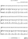 Thumbnail Joy to the World Pure Sheet Music for Harpsichord and C Instrument, Arranged by Lars Christian Lundholm