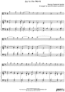 Thumbnail Joy to the World Pure Sheet Music for Harpsichord and Viola, Arranged by Lars Christian Lundholm
