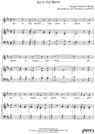Thumbnail Joy to the World Pure Sheet Music for Harpsichord and Voice, Arranged by Lars Christian Lundholm