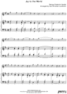 Thumbnail Joy to the World Pure Sheet Music for Organ and F Instrument, Arranged by Lars Christian Lundholm