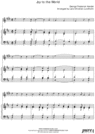 Thumbnail Joy to the World Pure Sheet Music for Piano and Soprano Saxophone, Arranged by Lars Christian Lundholm
