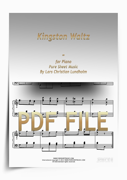 Thumbnail Kingston Waltz for Piano (PDF file), Pure Sheet Music arranged by Lars Christian Lundholm