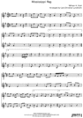Thumbnail Mississippi Rag Pure Sheet Music Duet for Clarinet and Tenor Saxophone, Arranged by Lars Christian Lundholm