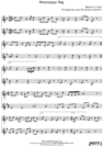 Thumbnail Mississippi Rag Pure Sheet Music Duet for Flute and Tenor Saxophone, Arranged by Lars Christian Lundholm