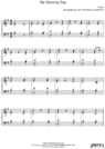 Thumbnail My Dancing Day Pure Sheet Music for Piano, Arranged by Lars Christian Lundholm