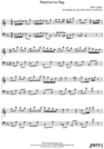 Thumbnail Peacherine Rag Pure Sheet Music Duet for Eb Instrument and Double Bass, Arranged by Lars Christian Lundholm
