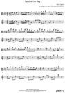 Thumbnail Peacherine Rag Pure Sheet Music Duet for Viola and Baritone Saxophone, Arranged by Lars Christian Lundholm