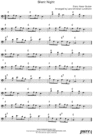 Thumbnail Silent Night Pure Sheet Music Solo for Trombone, Arranged by Lars Christian Lundholm
