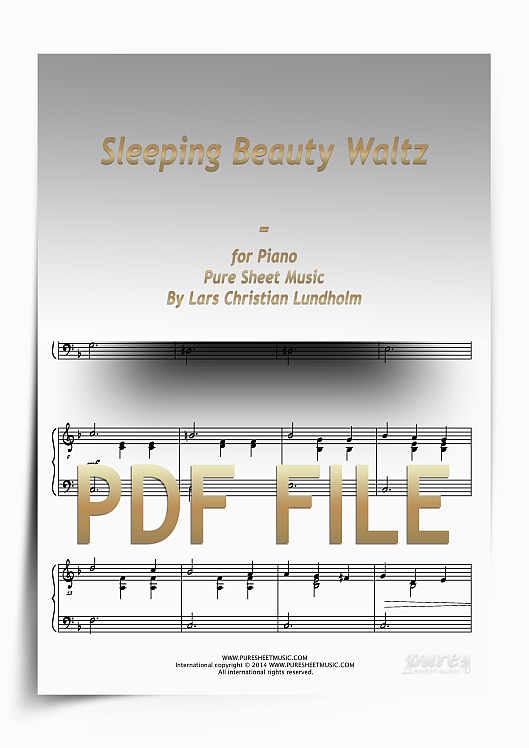 Thumbnail Sleeping Beauty Waltz for Piano (PDF file), Pure Sheet Music arranged by Lars Christian Lundholm