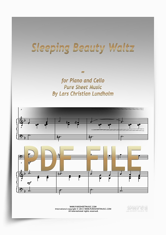 Thumbnail Sleeping Beauty Waltz for Piano and Cello (PDF file), Pure Sheet Music arranged by Lars Christian Lundholm Thumbnail Sleeping Beauty Waltz for Piano and Cello (PDF file), Pure Sheet Music arranged by Lars Christian Lundholm