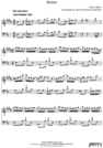 Thumbnail Solace Pure Sheet Music Duet for Baritone Saxophone and Cello, Arranged by Lars Christian Lundholm