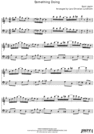 Thumbnail Something Doing Pure Sheet Music Duet for Eb Instrument and Cello, Arranged by Lars Christian Lundholm