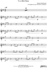 Thumbnail To a Wild Rose Pure Sheet Music for Organ and Tenor Saxophone, Arranged by Lars Christian Lundholm