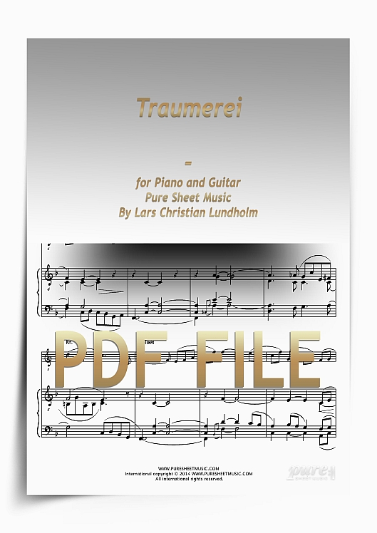 Thumbnail Traumerei for Piano and Guitar (PDF file), Pure Sheet Music arranged by Lars Christian Lundholm Thumbnail Traumerei for Piano and Guitar (PDF file), Pure Sheet Music arranged by Lars Christian Lundholm
