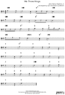Thumbnail We Three Kings Pure Sheet Music Solo for Bassoon, Arranged by Lars Christian Lundholm