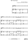 Thumbnail We Three Kings Pure Sheet Music for Piano and Baritone Saxophone, Arranged by Lars Christian Lundholm