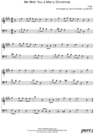 Thumbnail We Wish You a Merry Christmas Pure Sheet Music Duet for Baritone Saxophone and Accordion, Arranged by Lars Christian Lundholm