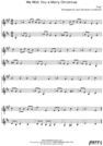 Thumbnail We Wish You a Merry Christmas Pure Sheet Music Duet for Clarinet and F Instrument, Arranged by Lars Christian Lundholm