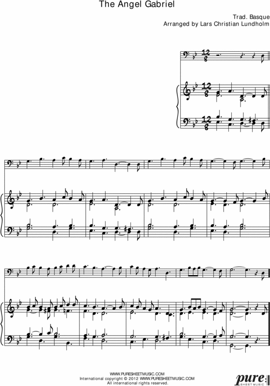 Product picture Gabriels Message Pure Sheet Music for Piano and Cello, Arranged by Lars Christian Lundholm