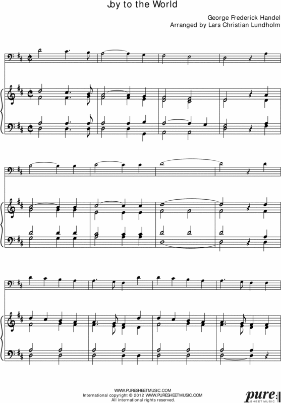 Product picture Joy to the World Pure Sheet Music for Organ and Tuba, Arranged by Lars Christian Lundholm