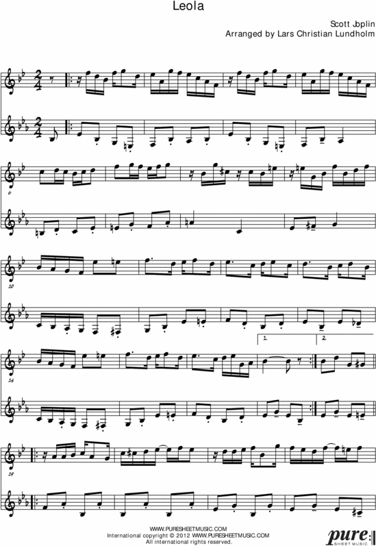 Product picture Leola Pure Sheet Music Duet for Clarinet and French Horn, Arranged by Lars Christian Lundholm