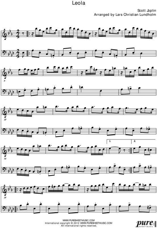 Product picture Leola Pure Sheet Music Duet for English Horn and Accordion, Arranged by Lars Christian Lundholm