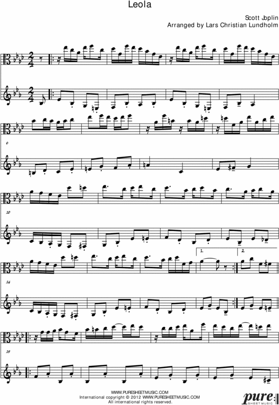 Product picture Leola Pure Sheet Music Duet for Viola and French Horn, Arranged by Lars Christian Lundholm