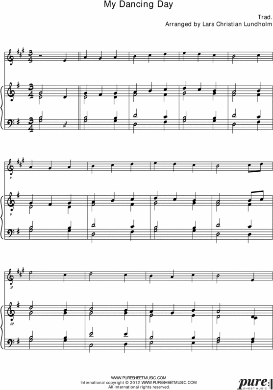 Product picture My Dancing Day Pure Sheet Music for Organ and Trumpet, Arranged by Lars Christian Lundholm