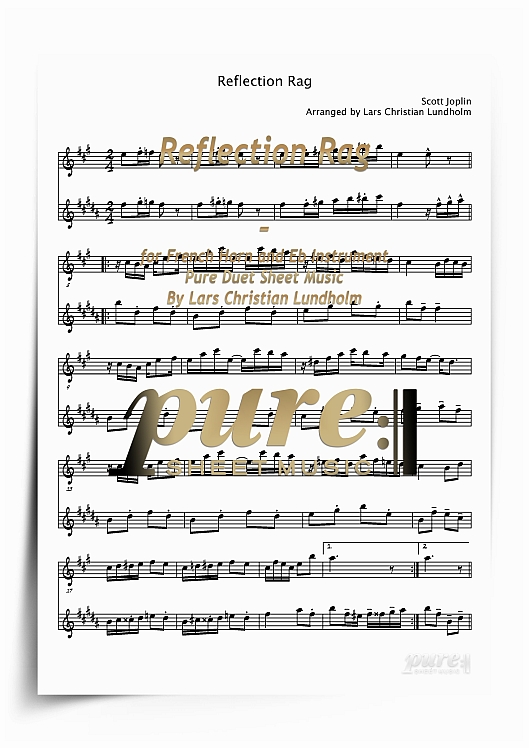 Product picture Reflection Rag for French Horn and Eb Instrument (PDF file), Pure Sheet Music arranged by Lars Christian Lundholm