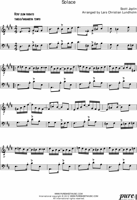 Product picture Solace Pure Sheet Music Duet for Trumpet and Trombone, Arranged by Lars Christian Lundholm