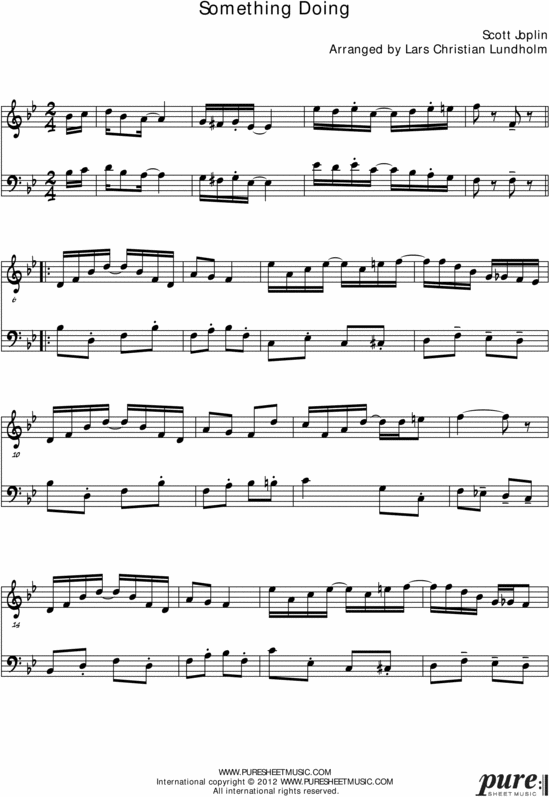 Product picture Something Doing Pure Sheet Music Duet for Accordion and Bassoon, Arranged by Lars Christian Lundholm