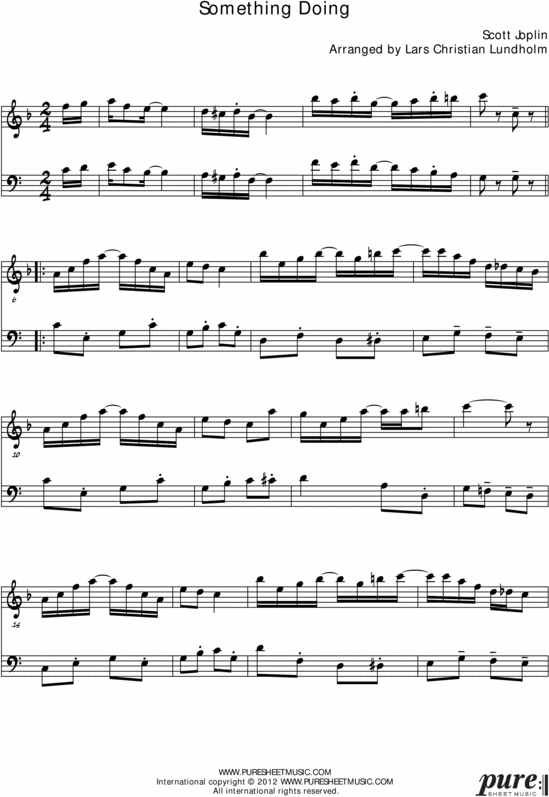 Product picture Something Doing Pure Sheet Music Duet for French Horn and Bb Instrument, Arranged by Lars Christian Lundholm