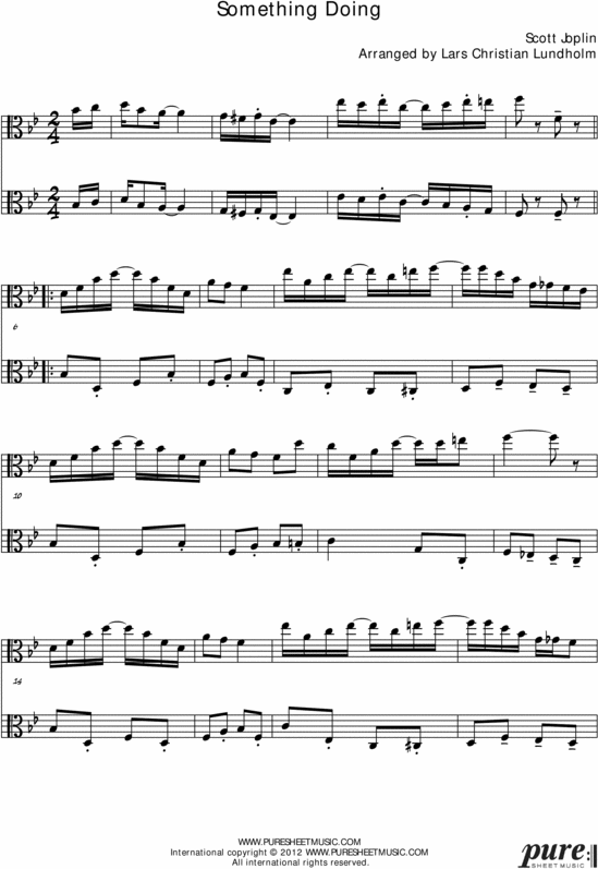 Product picture Something Doing Pure Sheet Music Duet for Viola Duo, Arranged by Lars Christian Lundholm