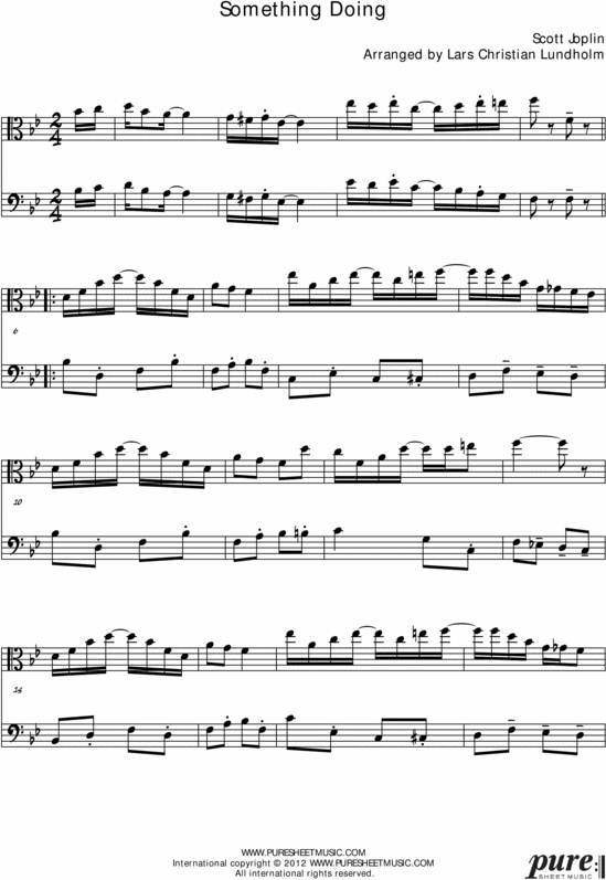 Product picture Something Doing Pure Sheet Music Duet for Viola and Accordion, Arranged by Lars Christian Lundholm