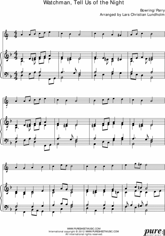 Product picture Watchman, Tell Us of the Night Pure Sheet Music for Organ and French Horn, Arranged by Lars Christian Lundholm