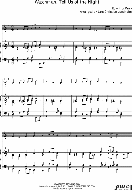 Product picture Watchman, Tell Us of the Night Pure Sheet Music for Organ and Soprano Saxophone, Arranged by Lars Christian Lundholm